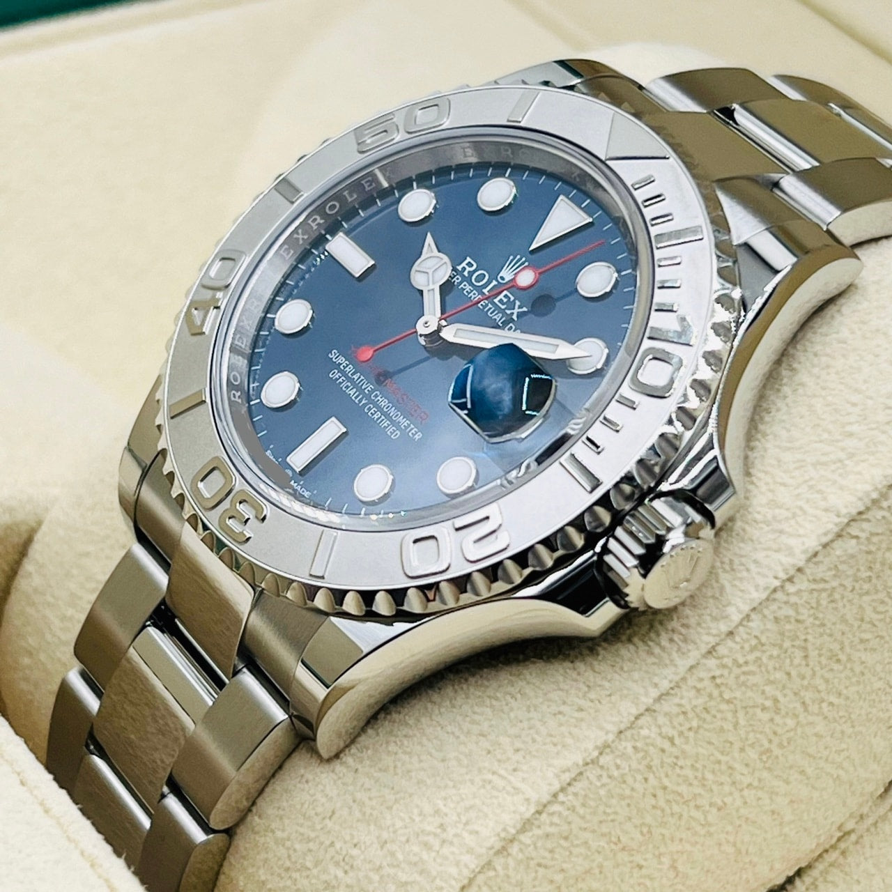 劳力士 Yacht-Master 126622 蚝式手链 亮蓝色 40 毫米
