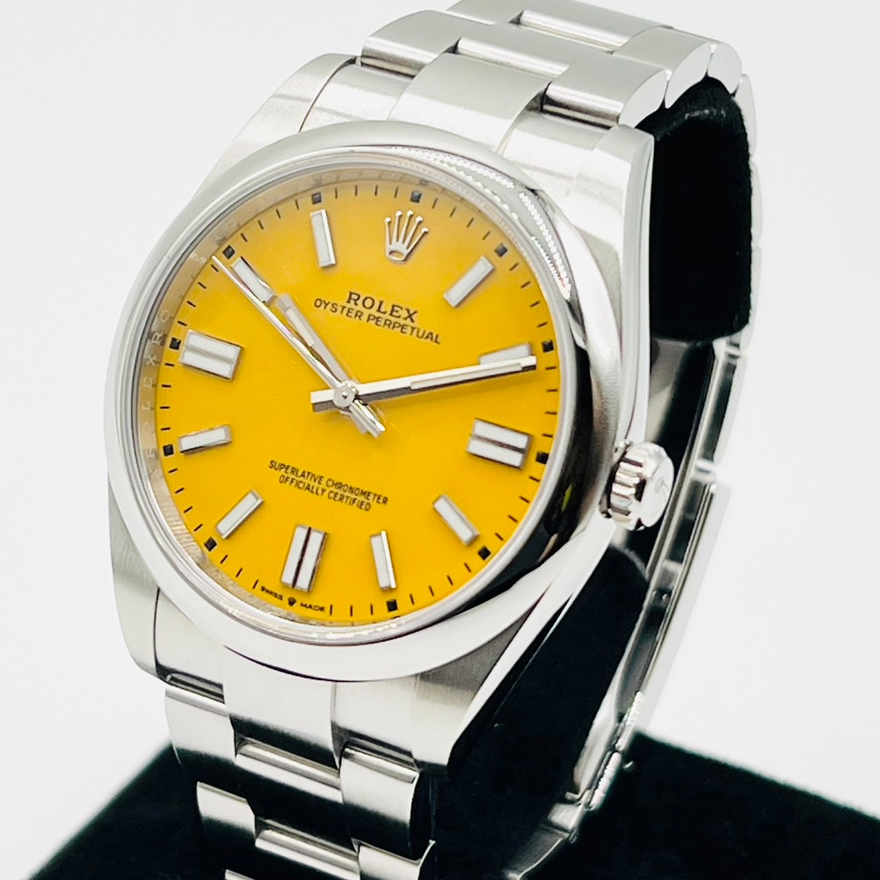 【圣诞老人来了♪】劳力士蚝式恒动 124300 蚝式手链 黄色 41mm