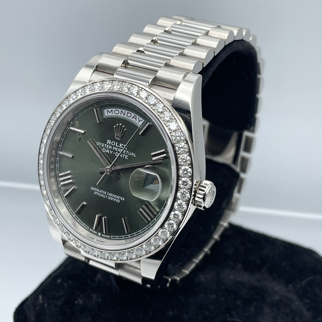 プレオウンド ロレックス デイデイト 228349RBR オリーブグリーン 40mm