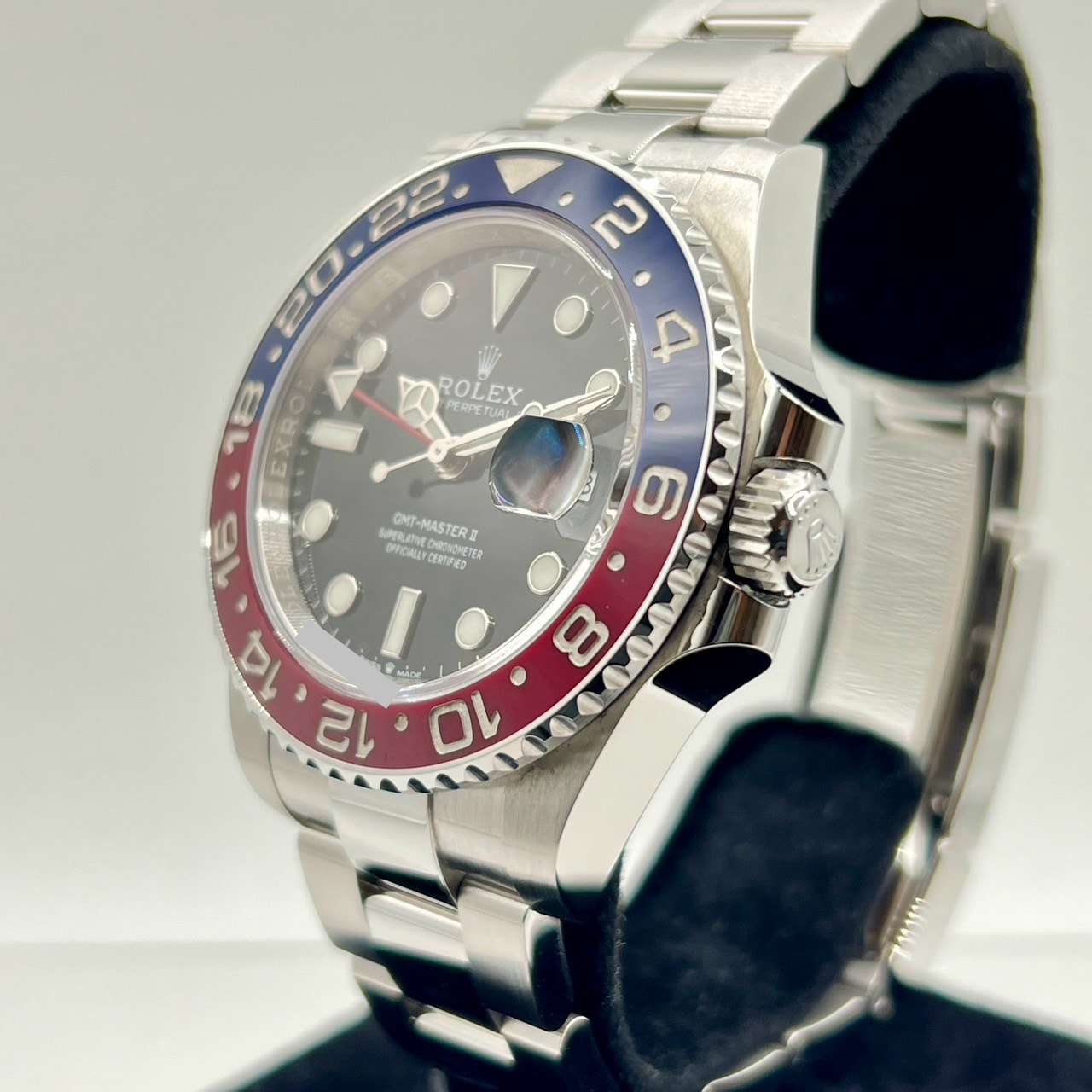 롤렉스 GMT 마스터 II 126710Blro 굴 팔찌 검은 펩시 40mm