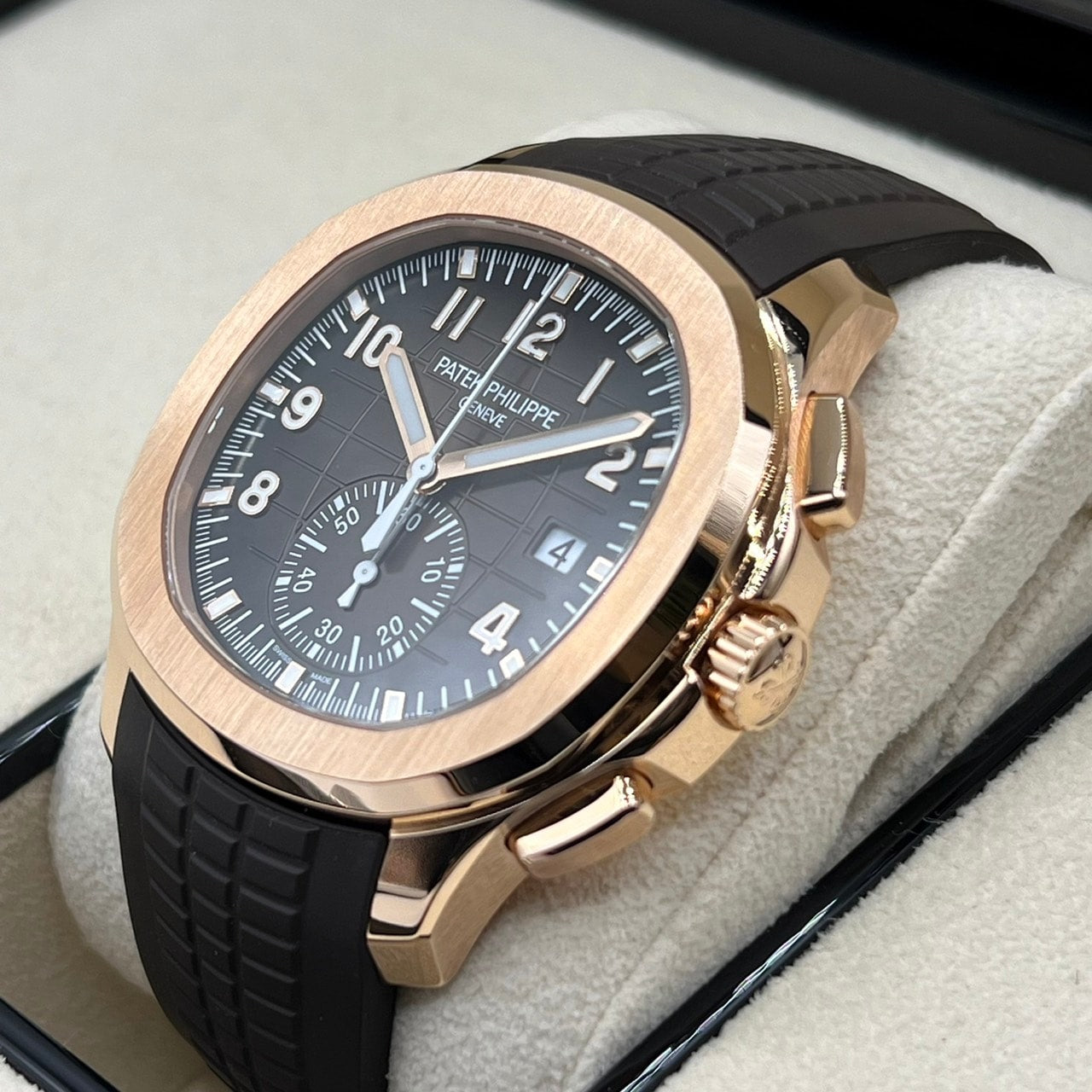 [2023 년 8 월 보증 포함! Patek Philippe Aquanaut 5968R-001 Brown 42.2mm