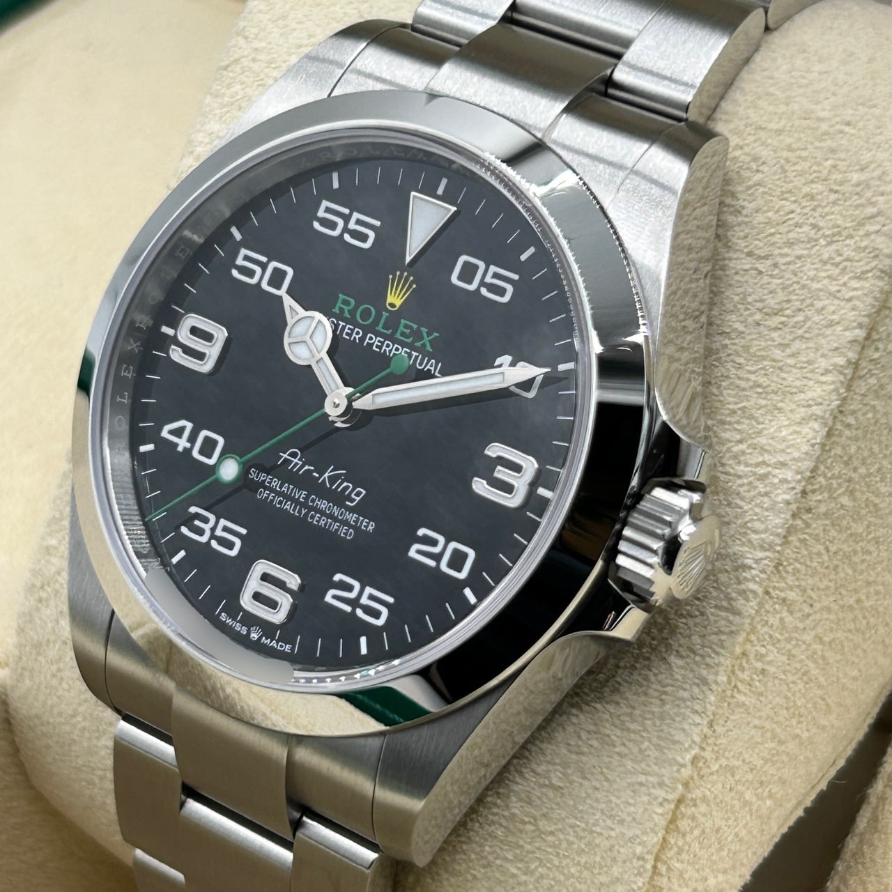 プレオウンド ロレックス エアキング 126900 ブラック 40mm ステンレス オイスターブレスレット