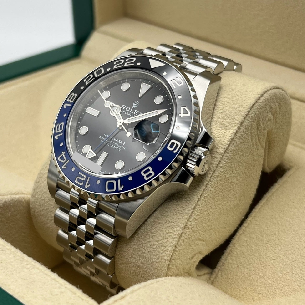롤렉스 GMT 마스터 II 126710BLNR Jubilee 팔찌 검은 배트맨 40mm