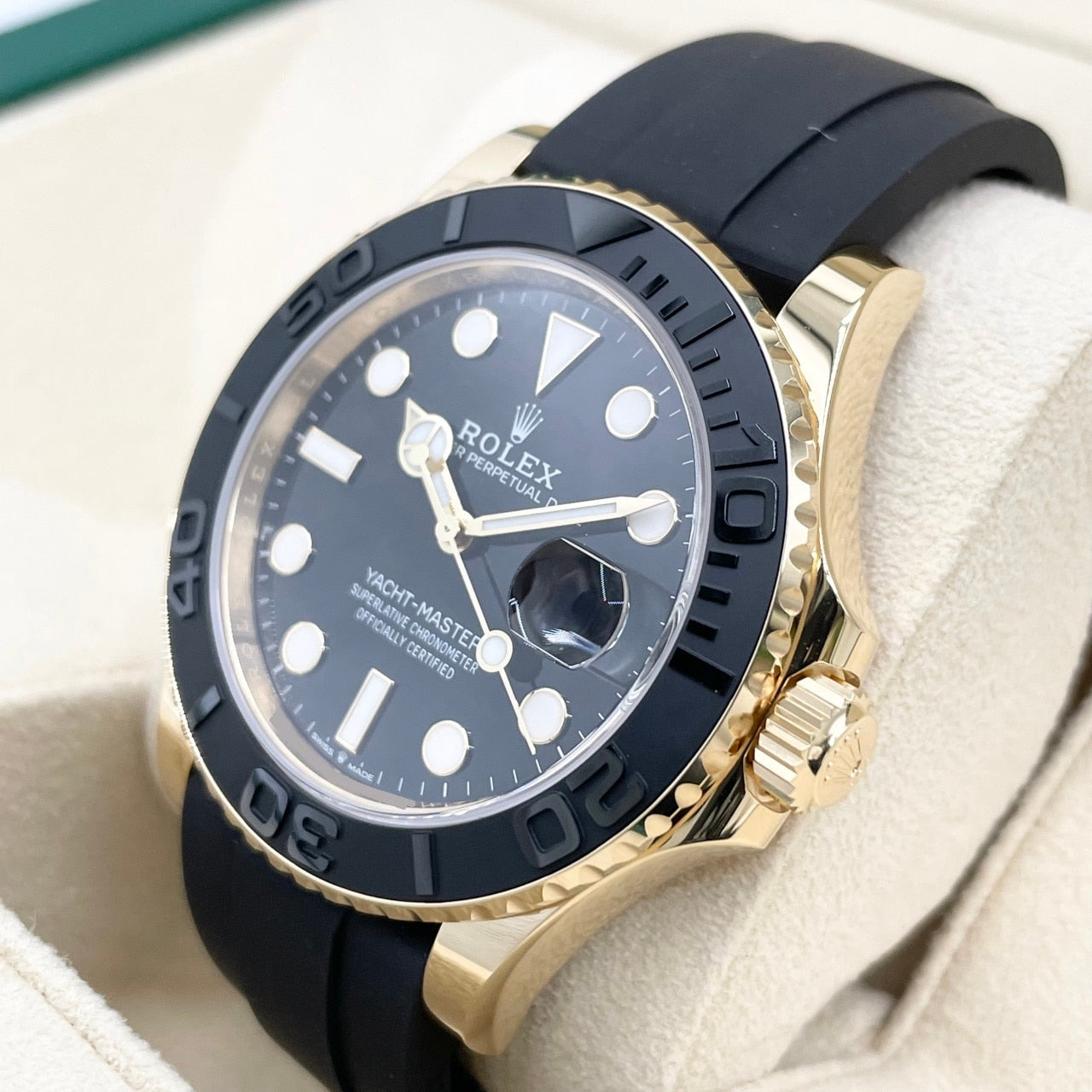 劳力士 Yacht-Master 226658 黑色 黑色橡胶带 黄金 42mm