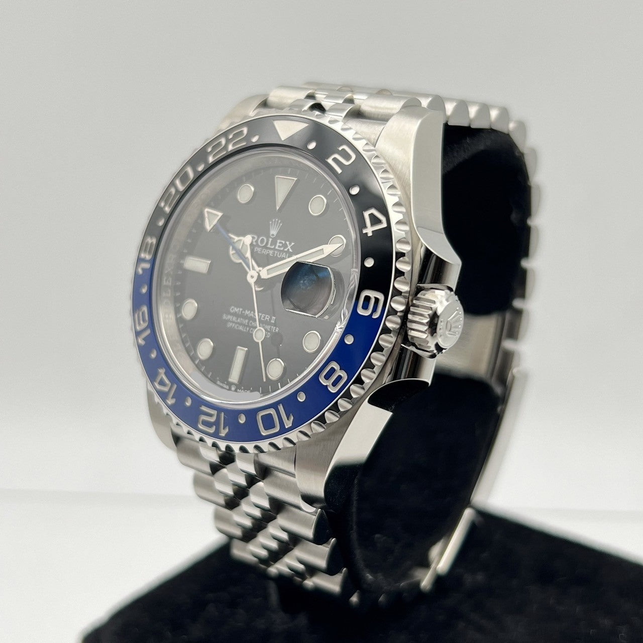 롤렉스 GMT 마스터 II 126710BLNR 배트맨 40mm 스테인리스 스틸 희년 팔찌
