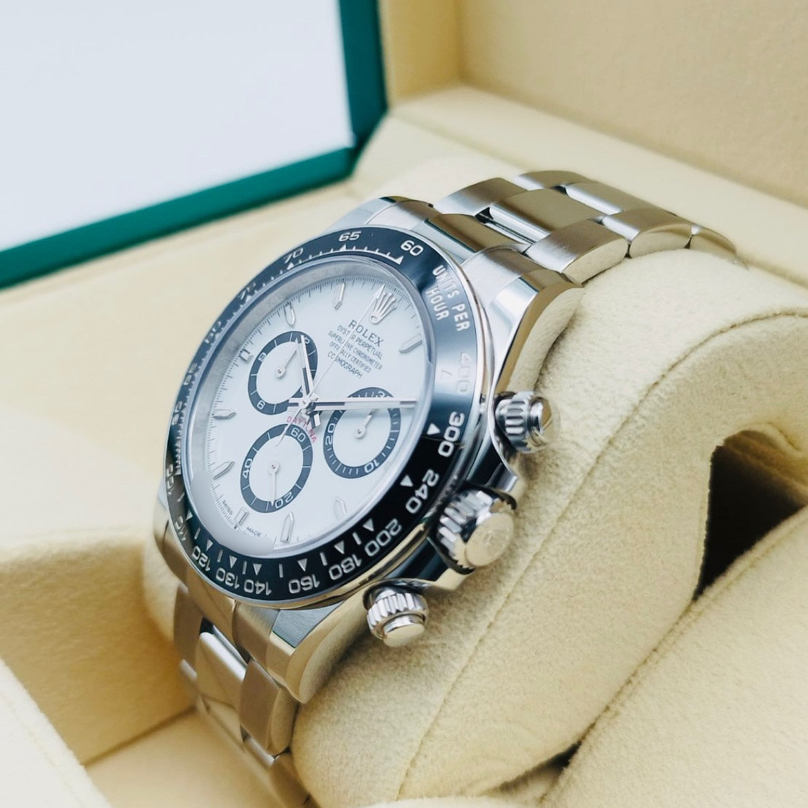 劳力士 Daytona 126500LN 白色 40 毫米不锈钢牡蛎手链