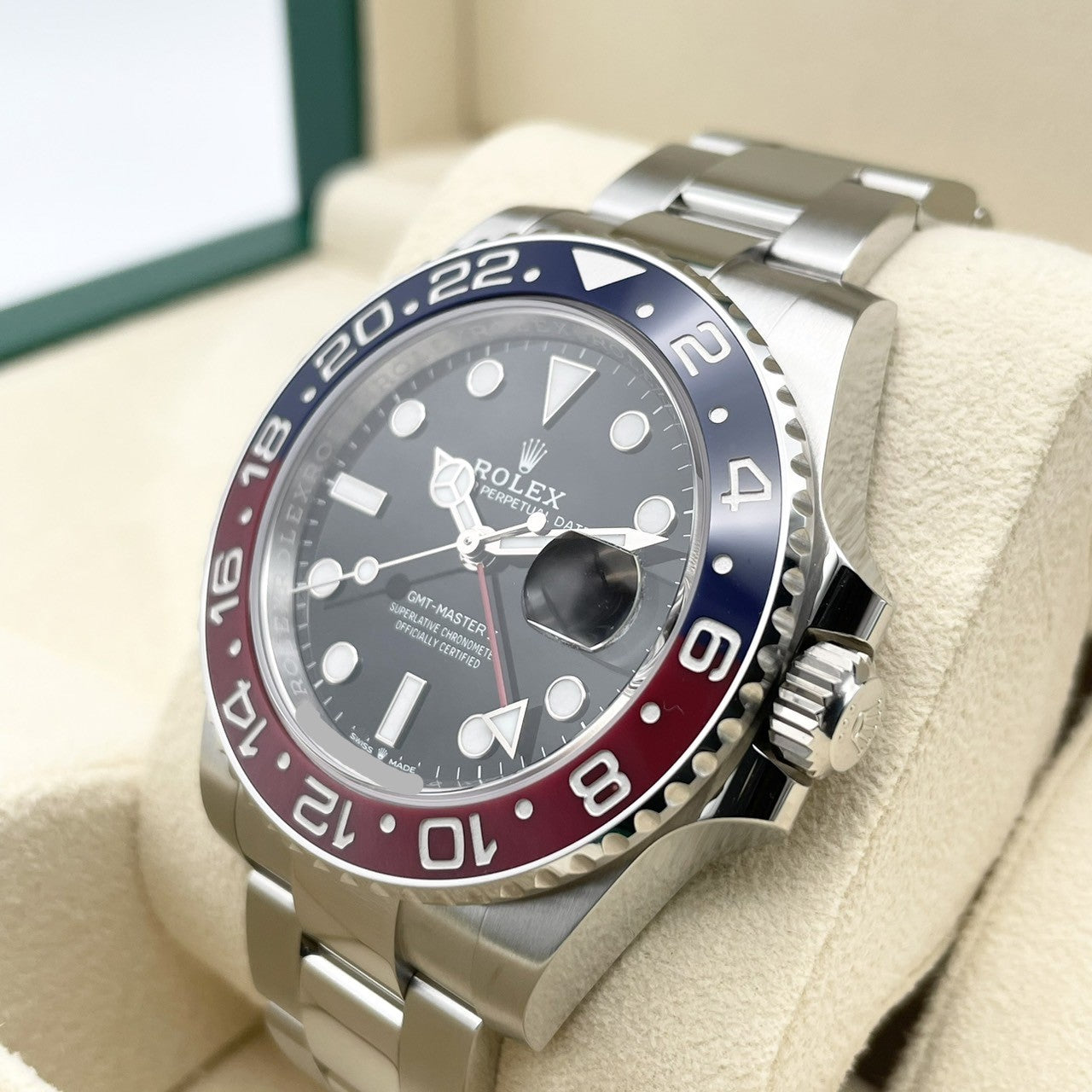 Pre-Owned Rolex GMT Master II 126710BLRO Oyster Bracelet Black 40mm