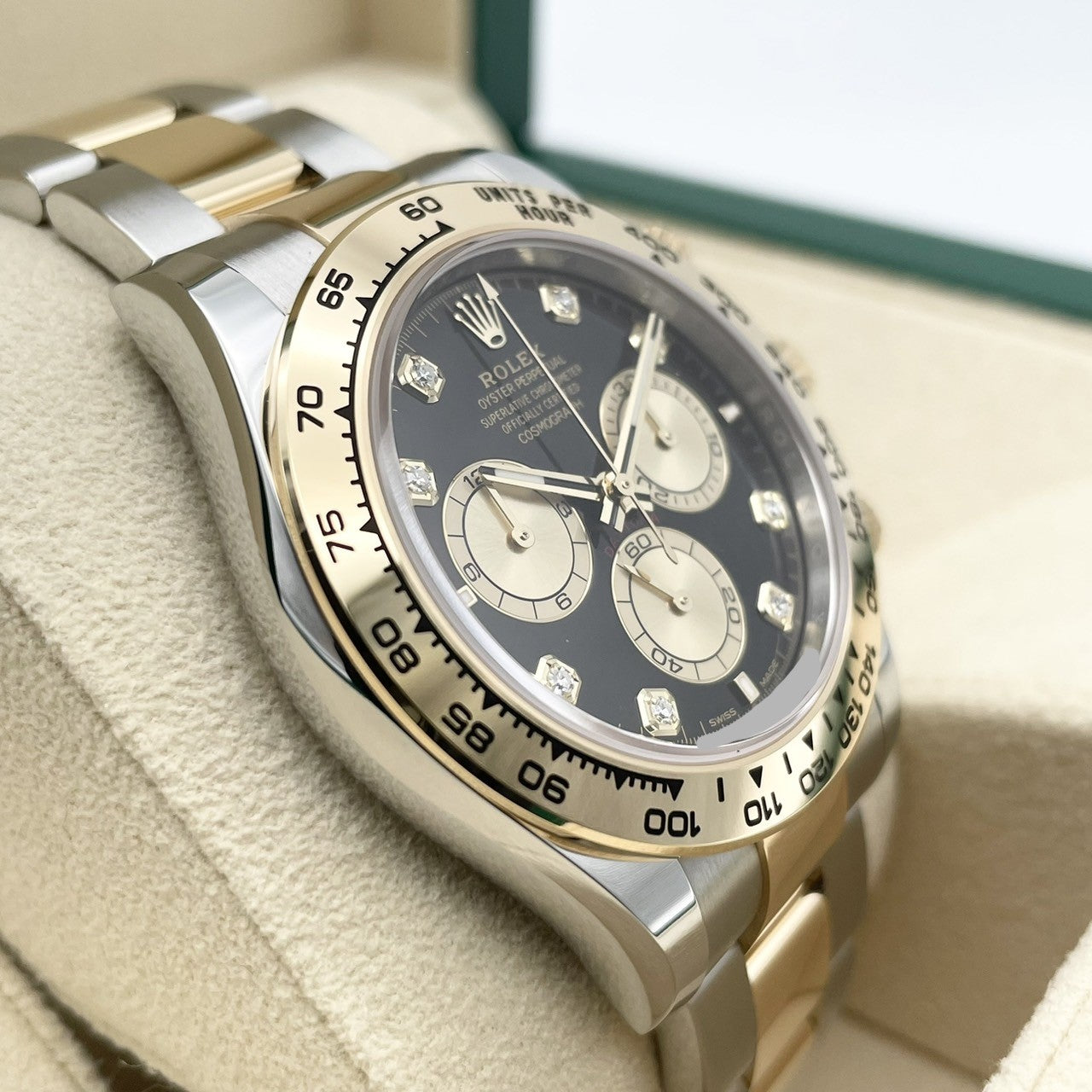 劳力士 Daytona 126503G 亮黑金 8P 镶钻 40 毫米