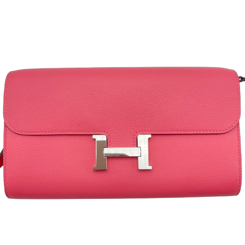 Pre-Owned Hermes Constance Too Go W20 Rose Azare Ever Color Silver Metal Fittings B Engraved