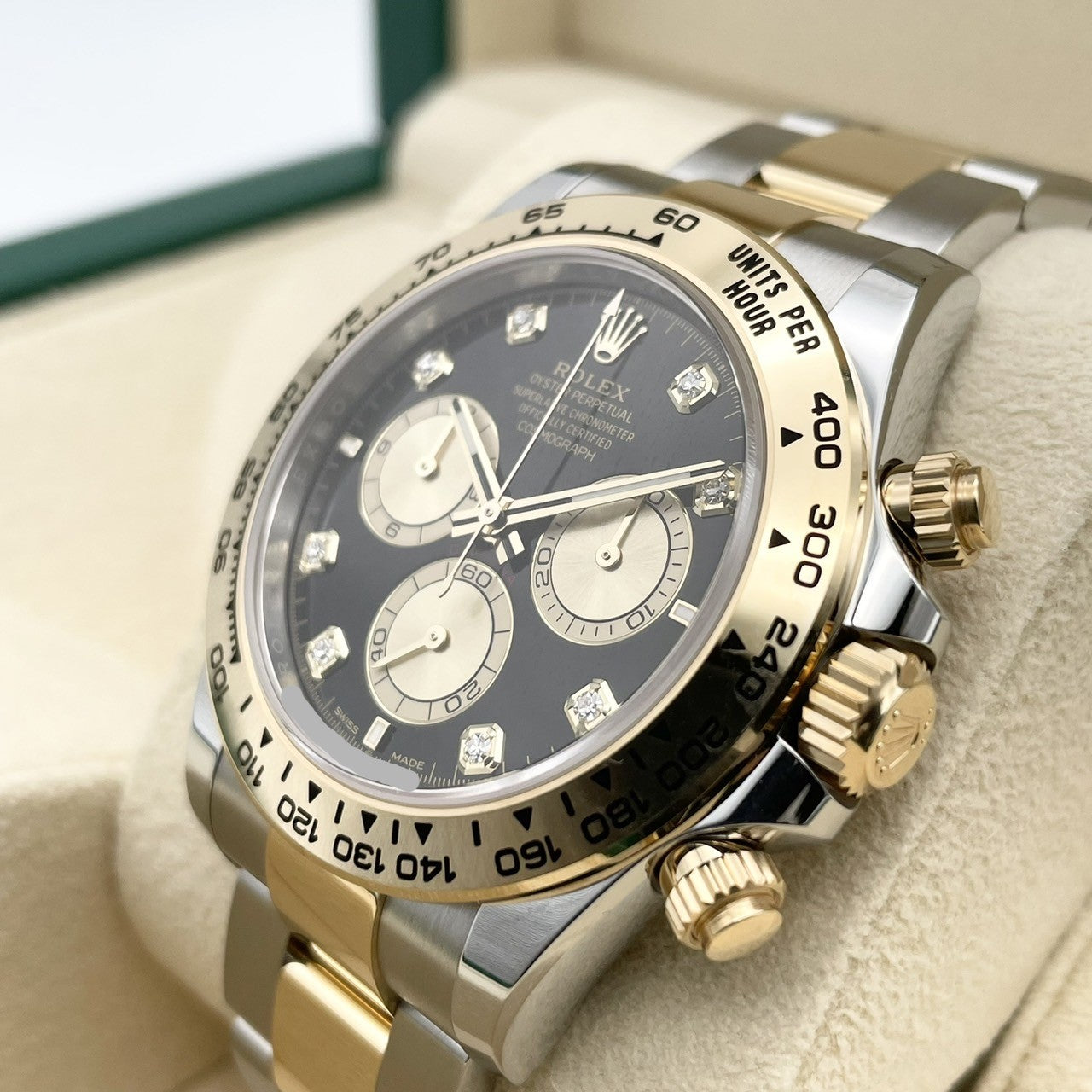 劳力士 Daytona 126503G 亮黑金 8P 镶钻 40 毫米