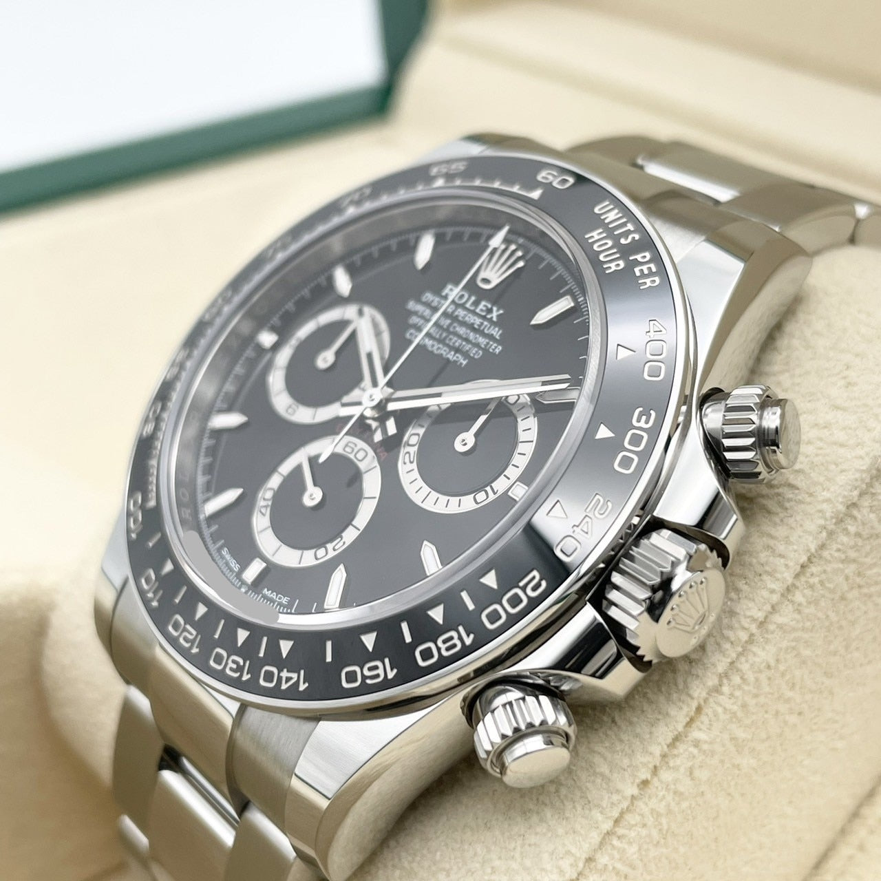 プレオウンド ロレックス デイトナ 126500LN ブラック 40mm ステンレススチール オイスターブレス