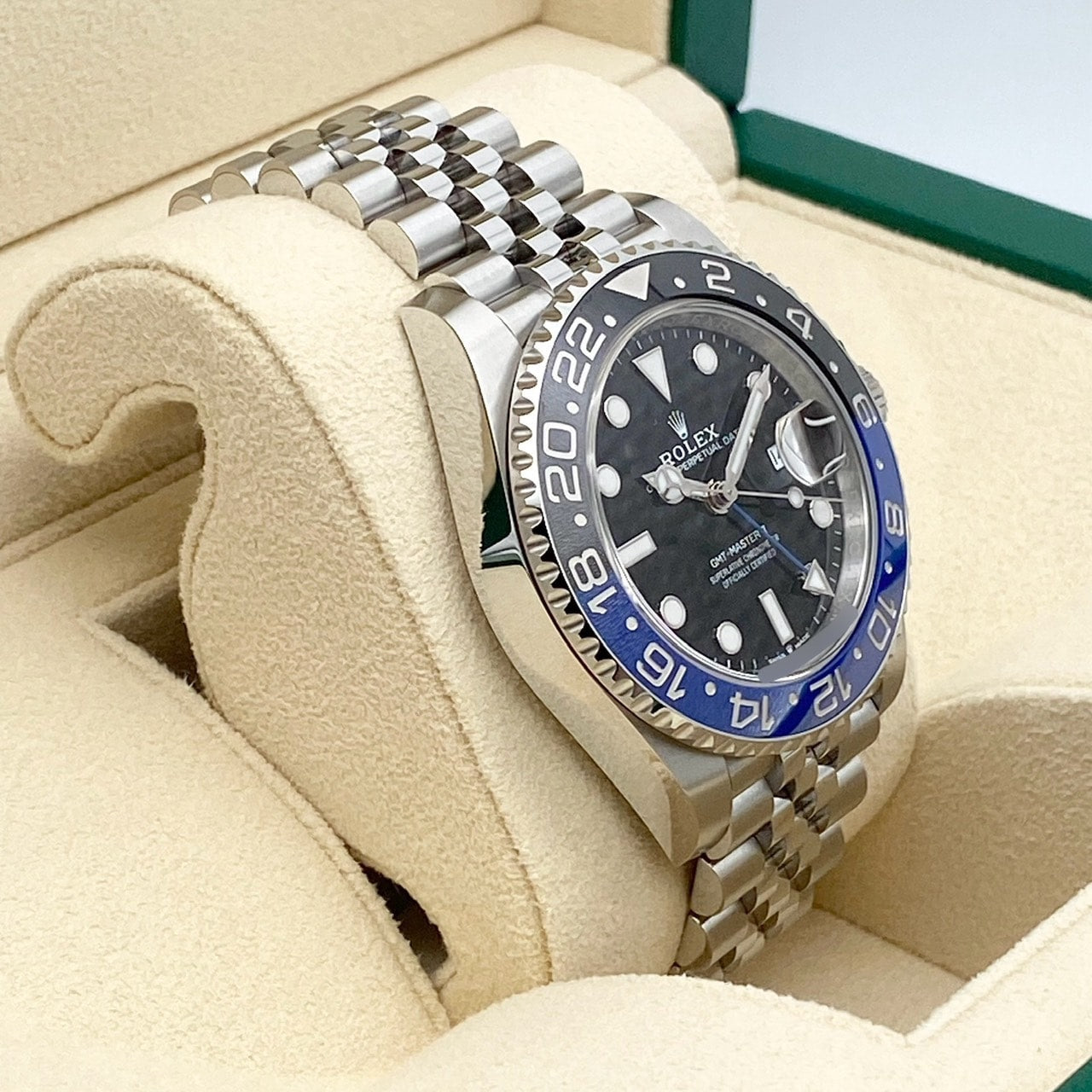 롤렉스 GMT 마스터 II 126710BLNR Jubilee 팔찌 검은 배트맨 40mm