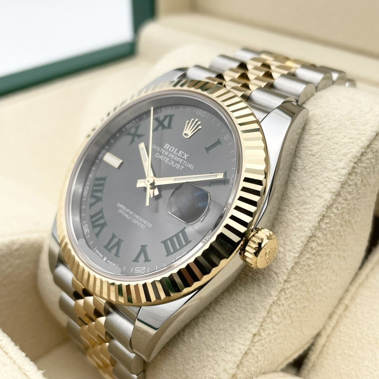 プレオウンド ロレックス デイトジャスト 126333 スレートローマ ジュビリーブレス 41mm