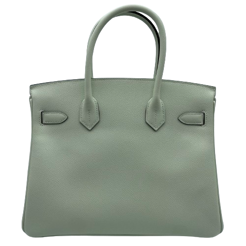 Hermes Birkin 30 Veilfizz Vaud Epson Silver Metal Fittings B 조각.