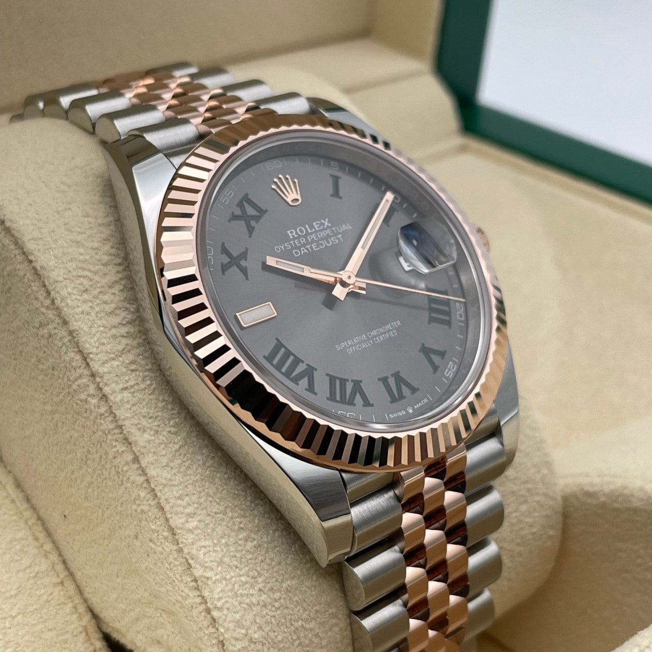 ロレックス デイトジャスト 126331 スレートローマ ジュビリーブレス 41mm