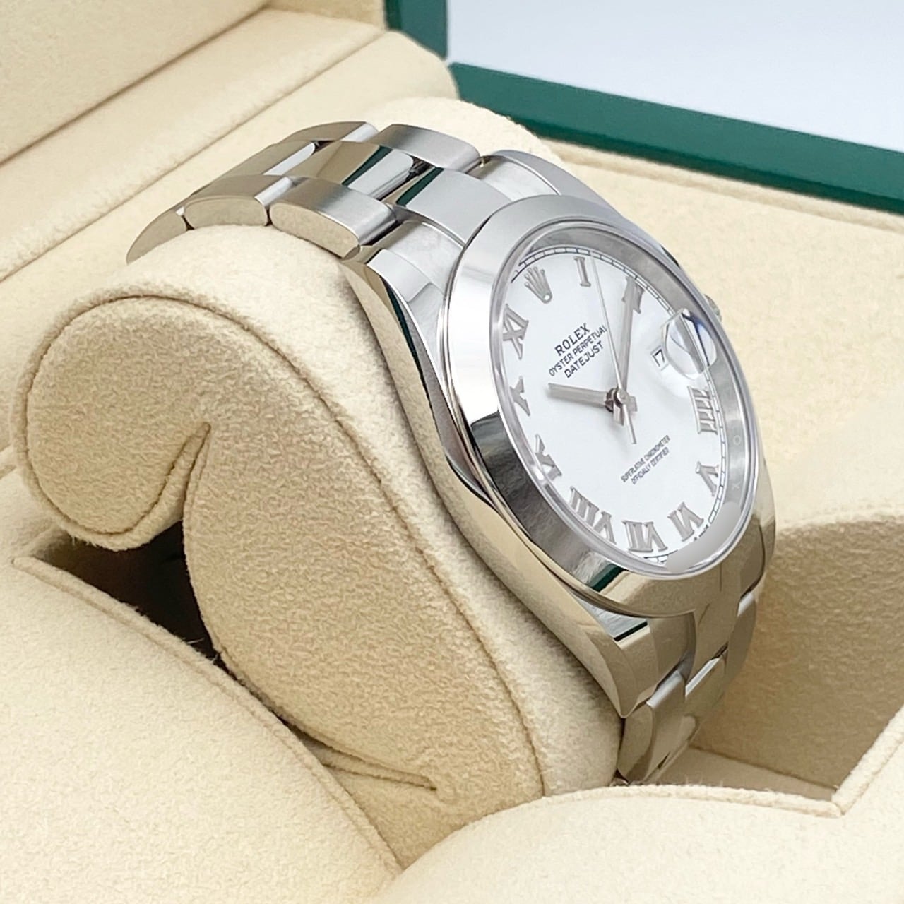 プレオウンド ロレックス デイトジャスト 126300 ホワイトローマン オイスターブレス 41mm