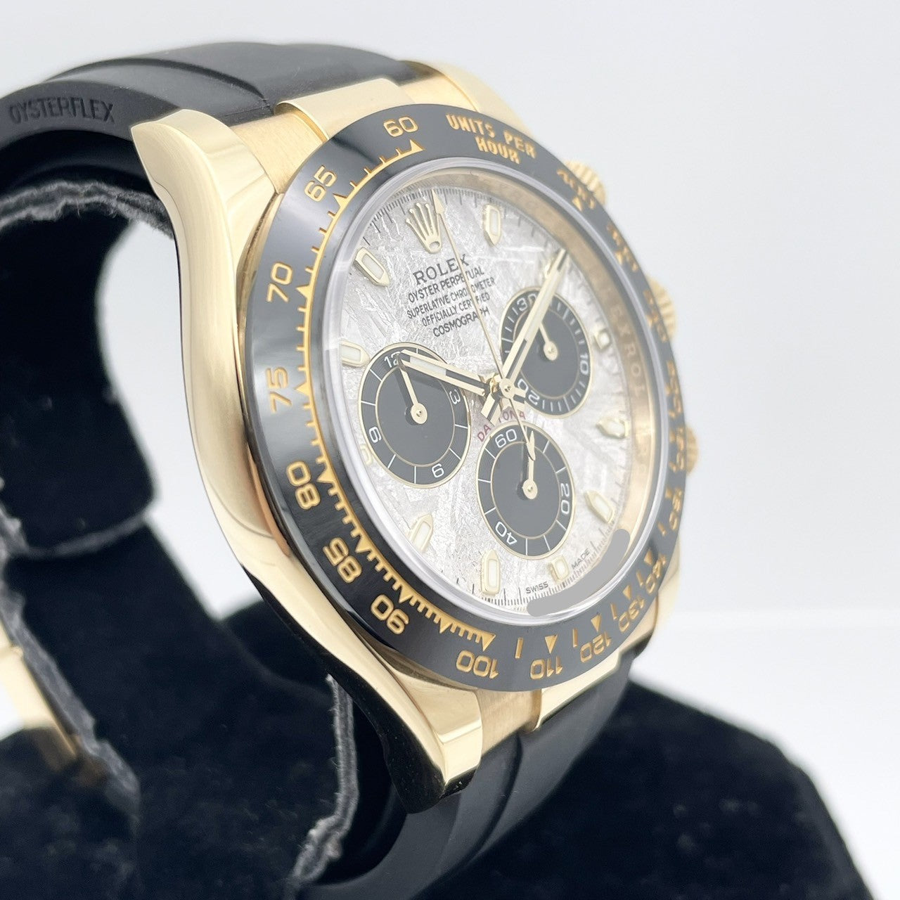 プレオウンド ロレックス デイトナ 116518LN メテオライト&ブラック ブラックラバーベルト 40mm