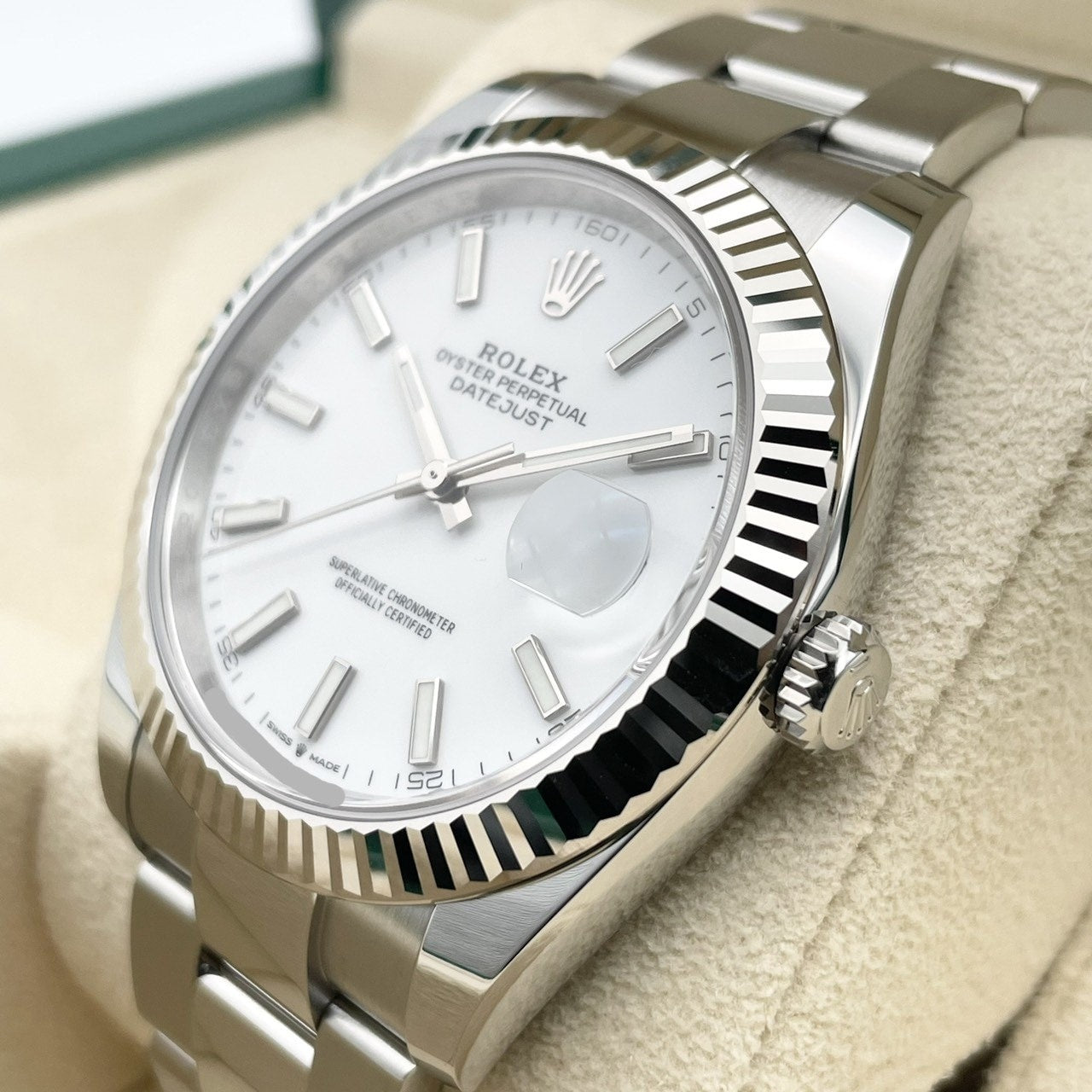プレオウンド ロレックス デイトジャスト 126334 ホワイト オイスターブレス 41mm