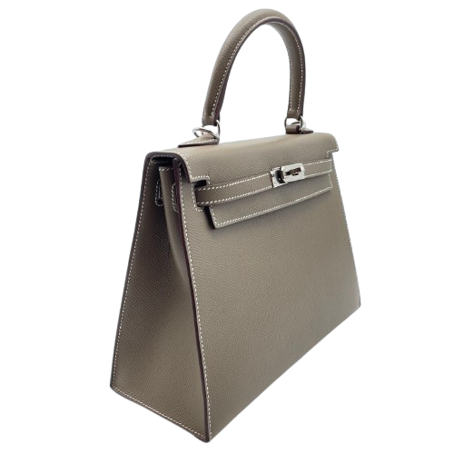 Pre-Owned Hermes Kelly 25 Etoop Epson Silver Fittings Z Engraved