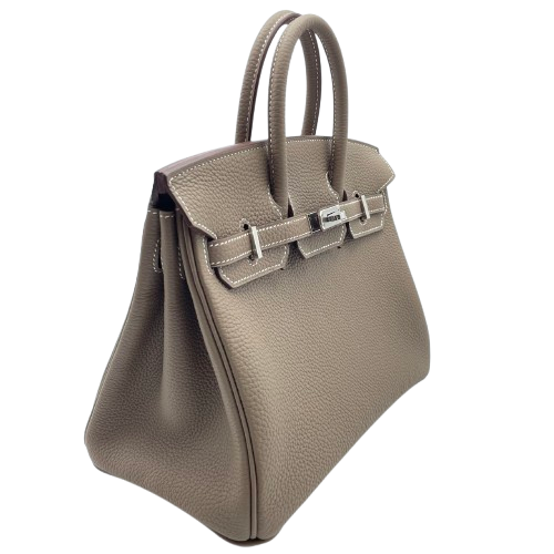 Hermes Birkin 25 Etoup Togo Silver Metal Fittings W 새로