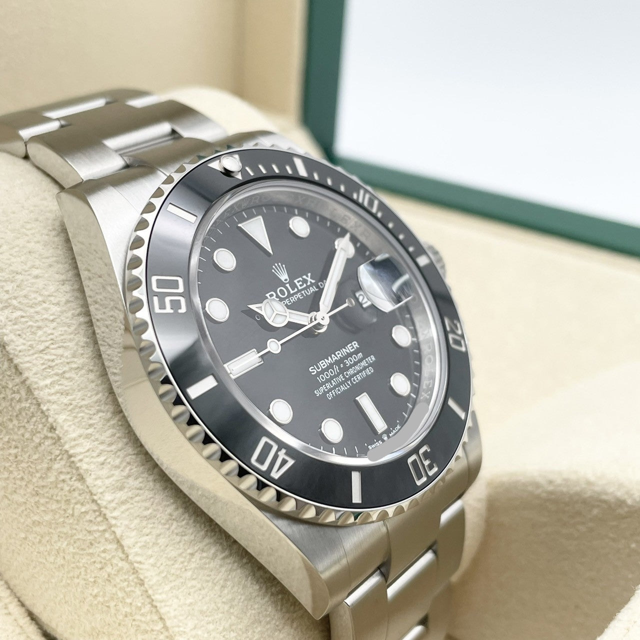 사전 소유 롤렉스 서브 마리너 날짜 126610ln 검은 색 41mm
