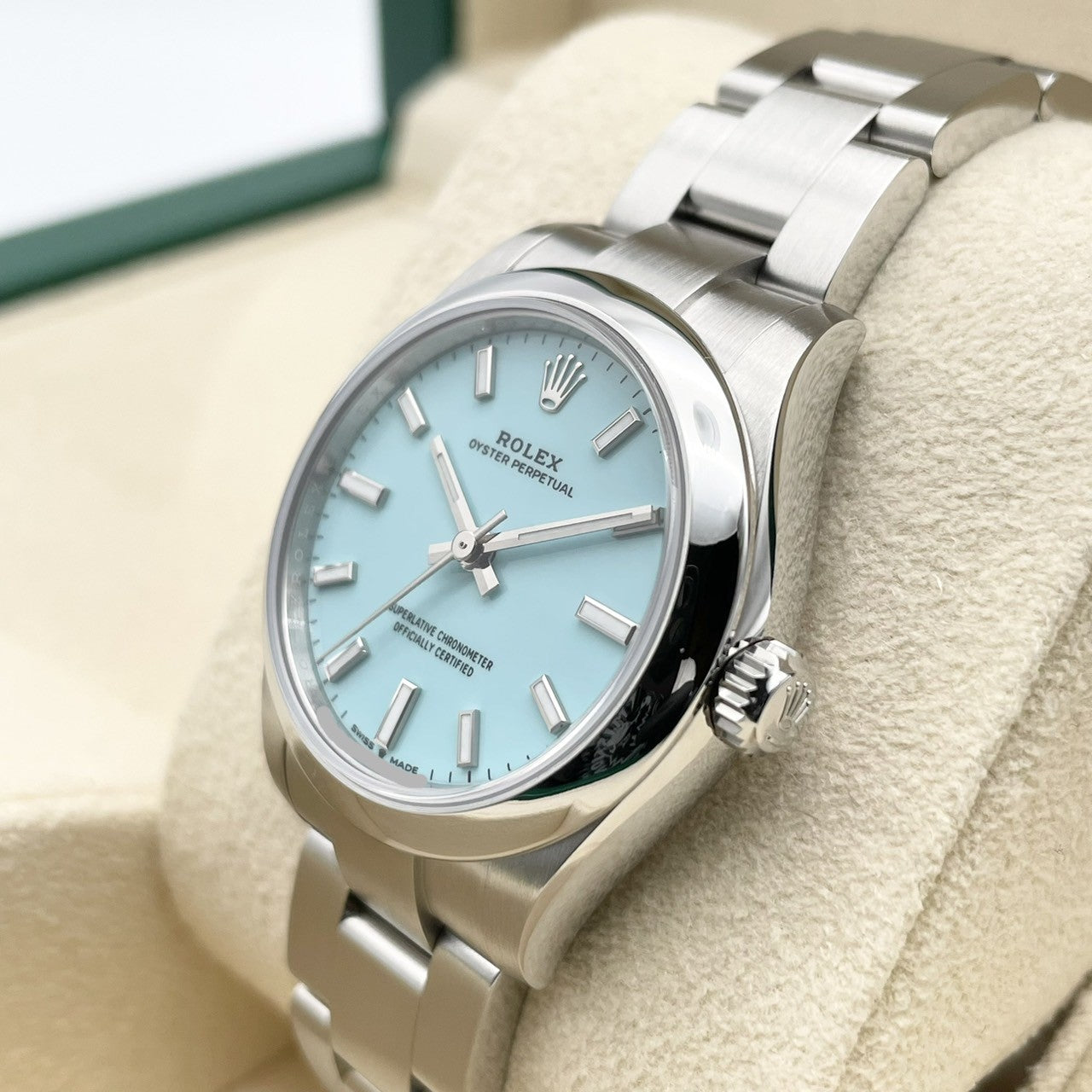 プレオウンド ロレックス オイスターパーペチュアル 277200 ターコイズブルー オイスターブレスレット 31mm