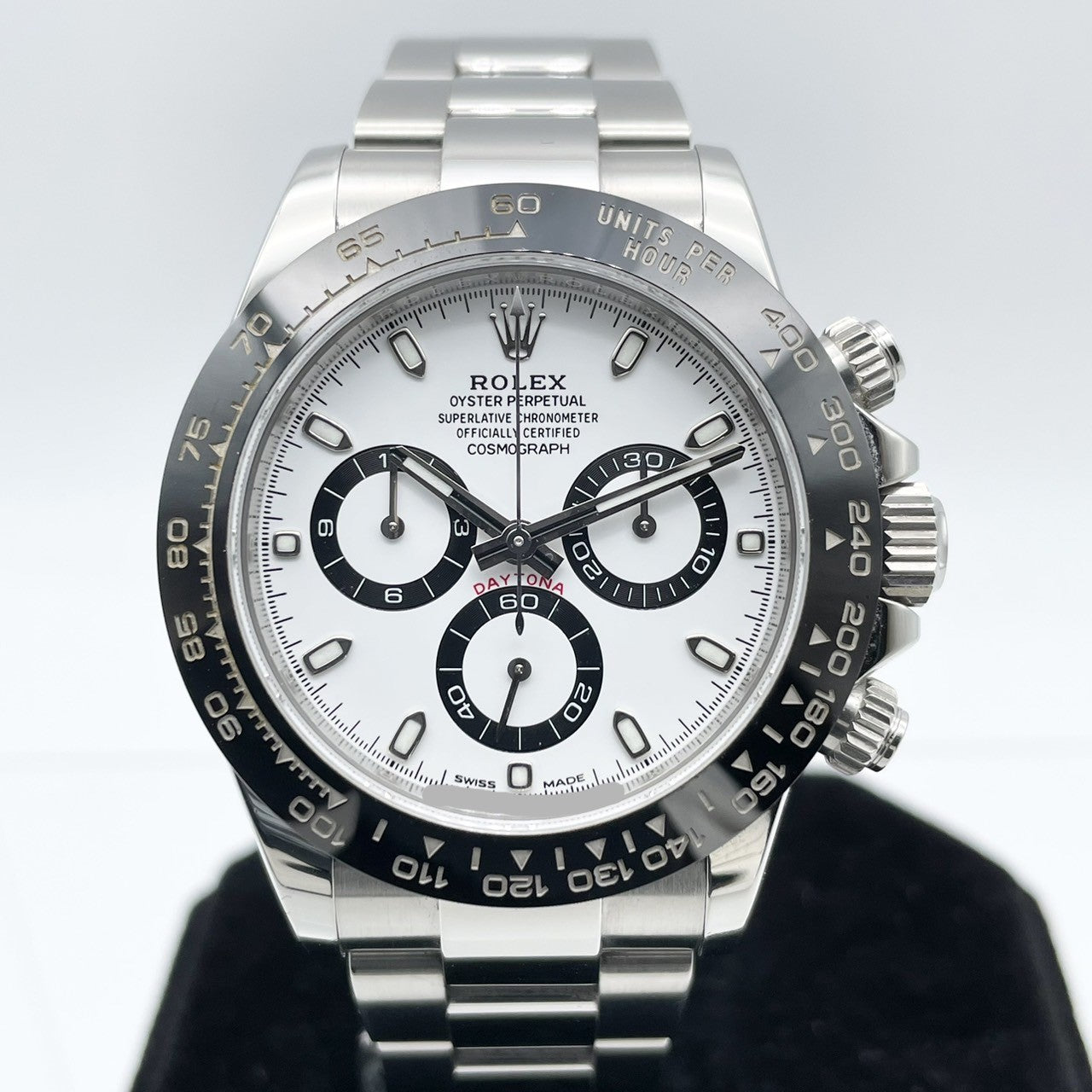 사전 소유 롤렉스 데이토나 116500LN 굴 팔찌 흰색 40mm