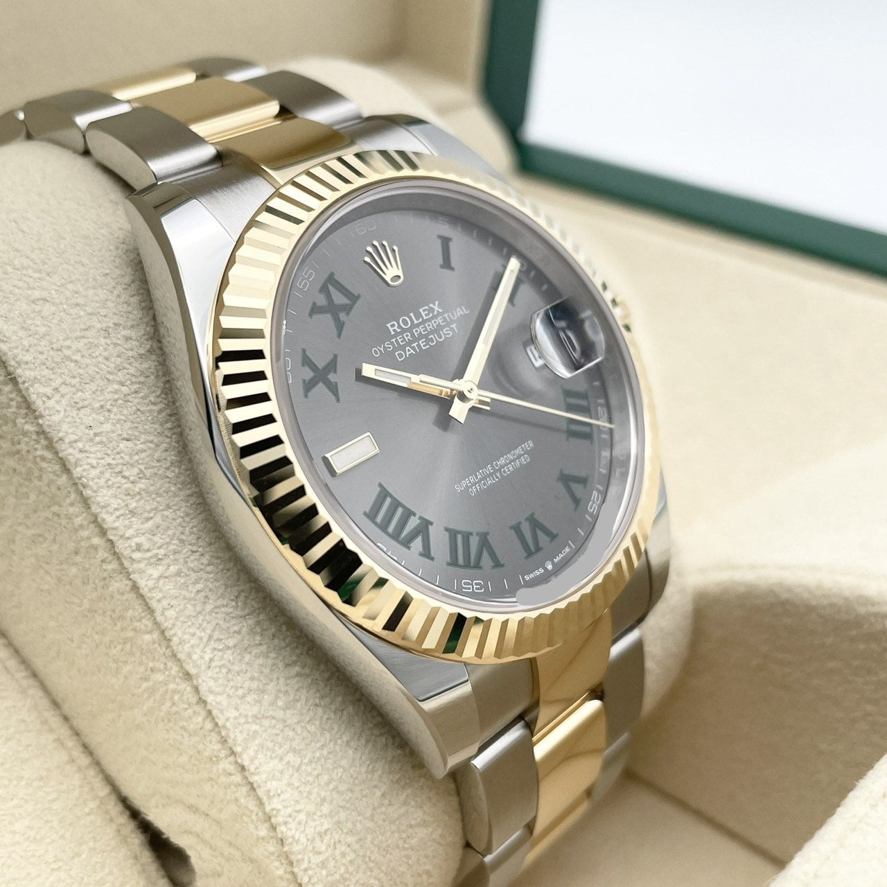 プレオウンド ロレックス デイトジャスト 126333 スレートローマ オイスターブレス 41mm
