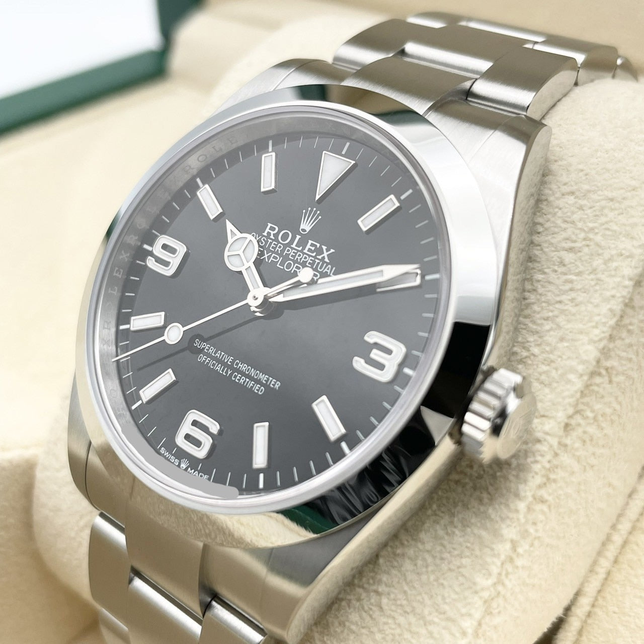 사전 소유 롤렉스 탐색기 224270 블랙 40mm