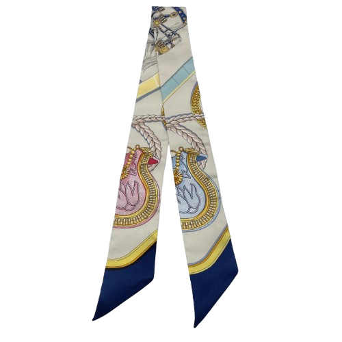 헤르메스 Twilly Grand Affat Beige Silk