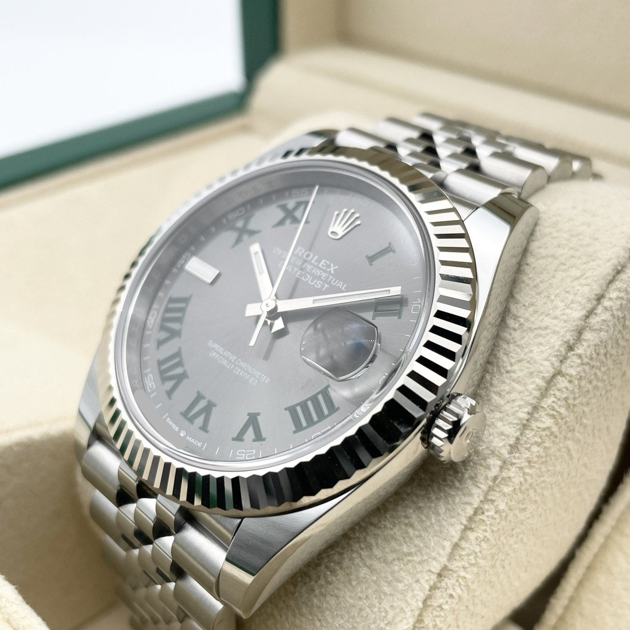 プレオウンド ロレックス デイトジャスト 126334 スレートローマン ジュビリーブレスレット 41mm