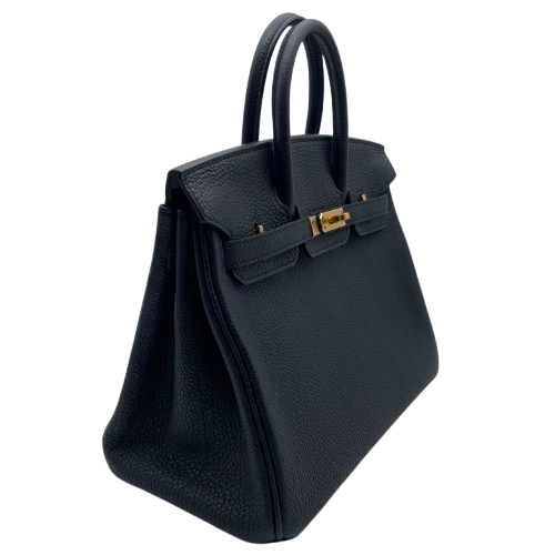 Hermes Birkin 25 Noir Togo Gold Hardware u는 새겨 져 있습니다
