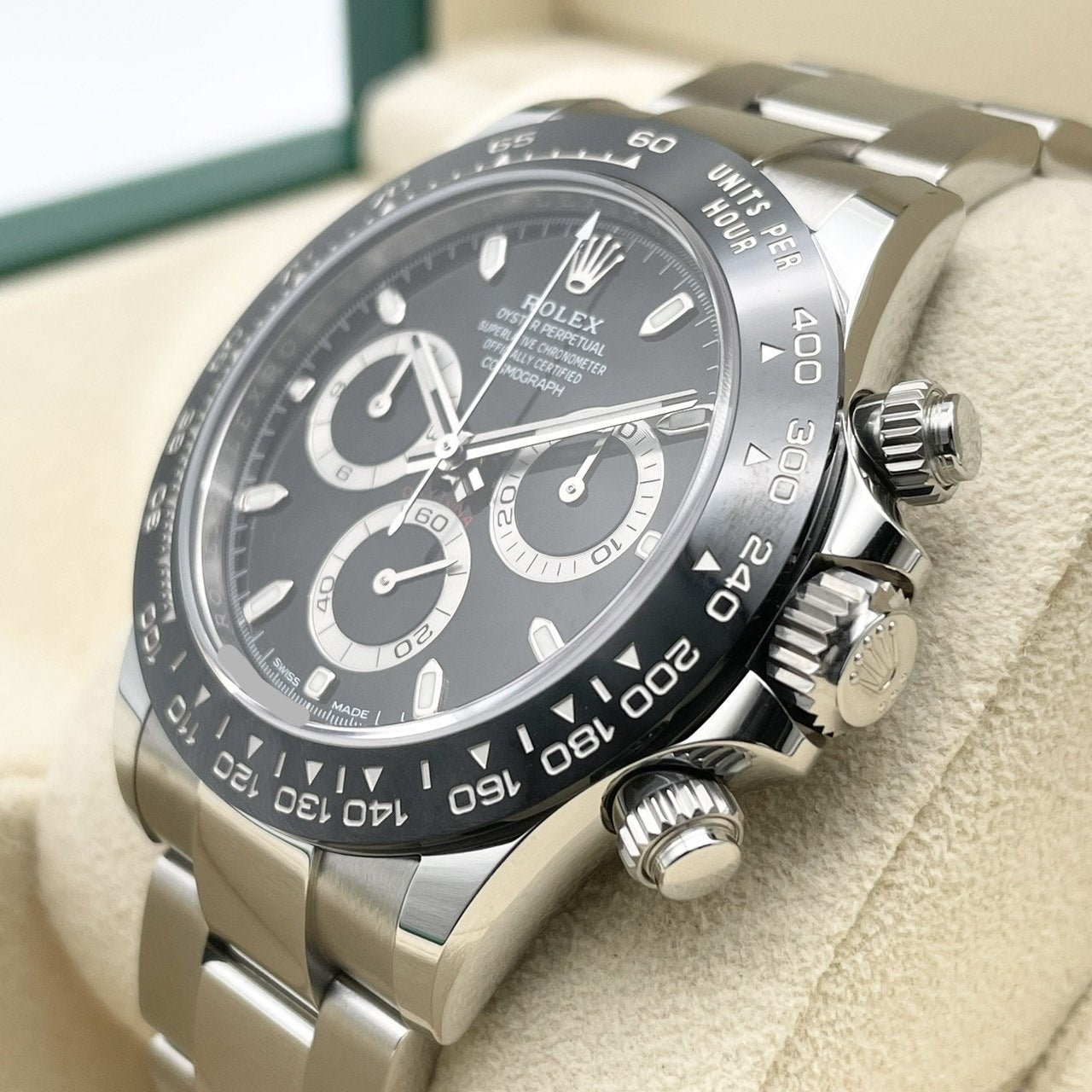 사전 소유 롤렉스 데이토나 116500LN 블랙 굴 팔찌 40mm