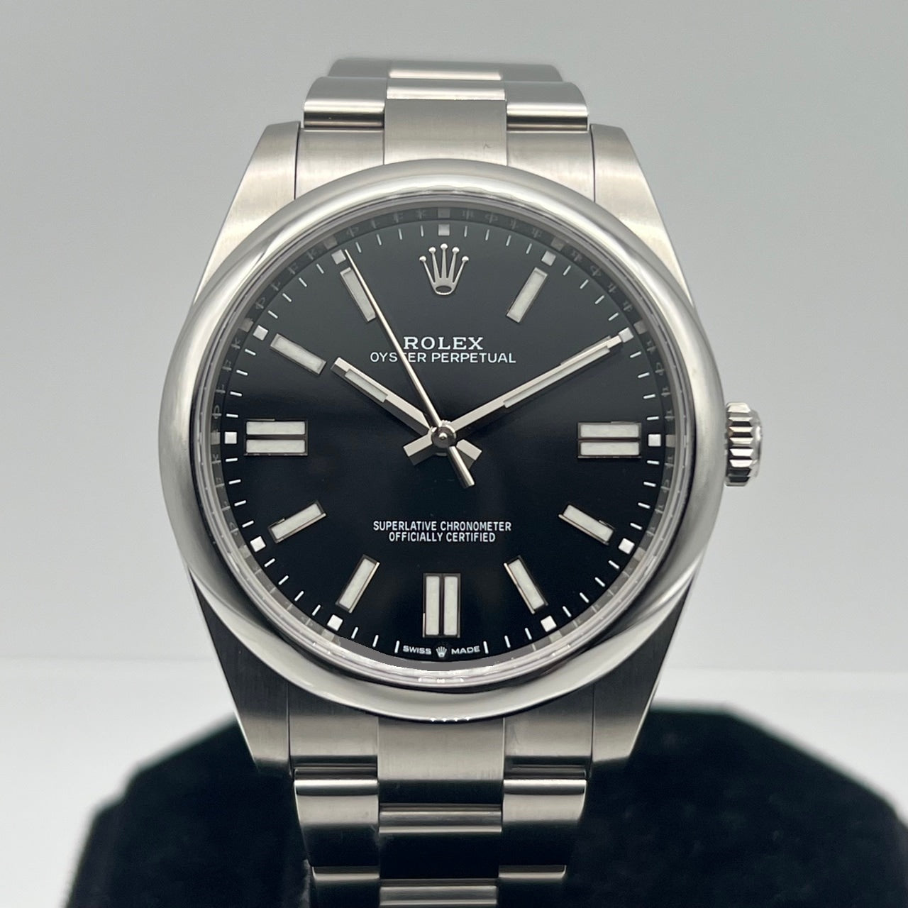 劳力士 Oyster Perpetual 124300 黑色不锈钢 41 毫米