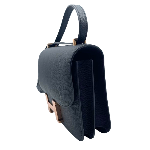 Hermes Constance Mini 18 누아르 엡손 핑크 골드 메탈 피팅 w 새로