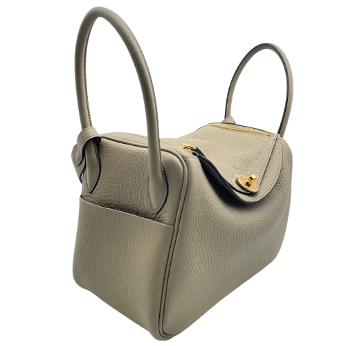 二手LS Lindy 26米色Marfa Torillon Clemence Gold Hardware w刻