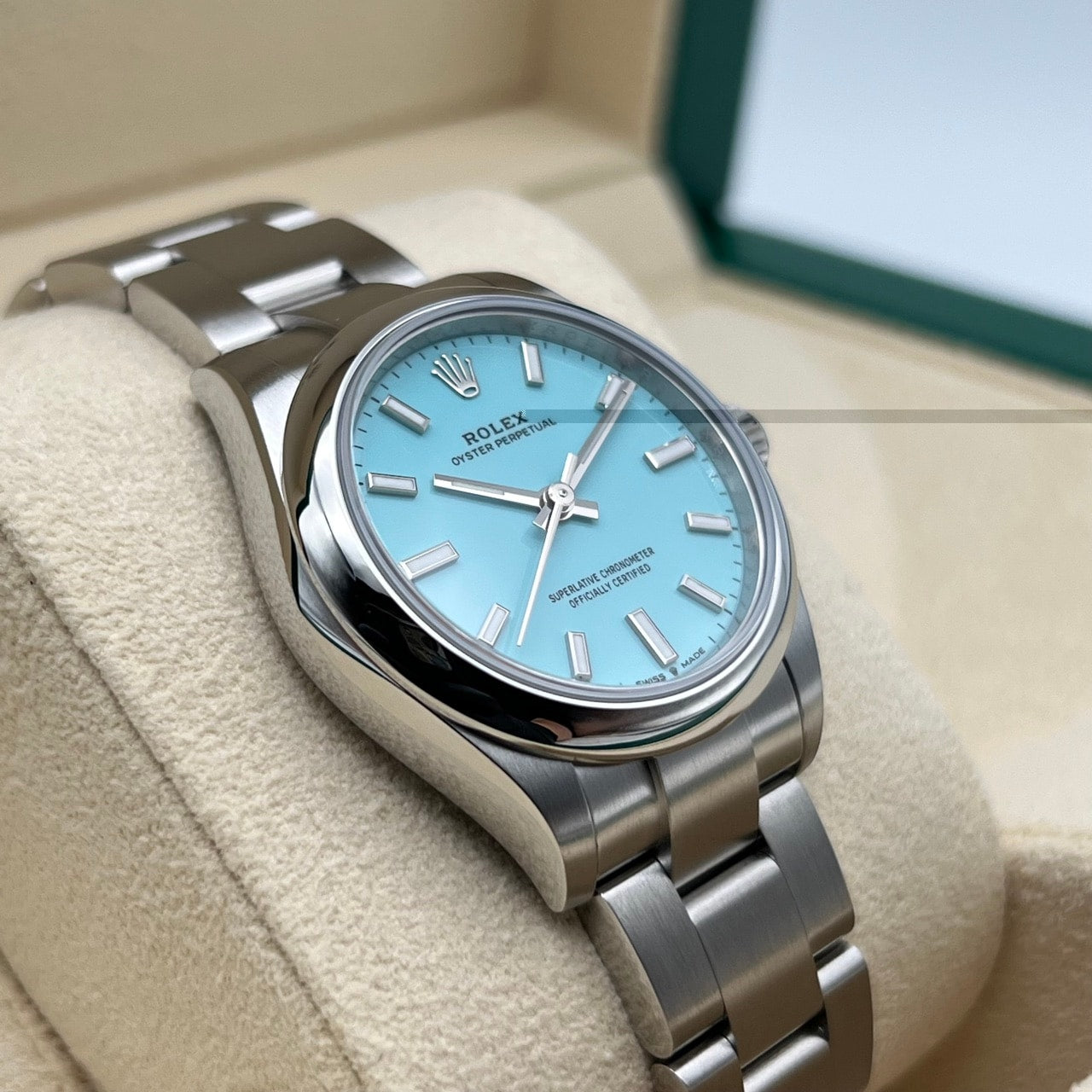プレオウンド ロレックス オイスターパーペチュアル 277200 ターコイズブルー ステンレスチール 31mm