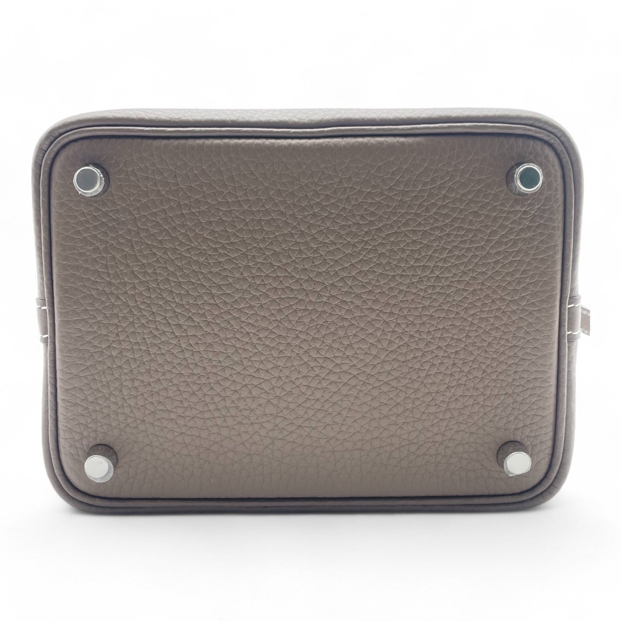 Hermes Picotin Lock PM Etoupe Torillon Clemence Silver Metal Fittings B 조각.