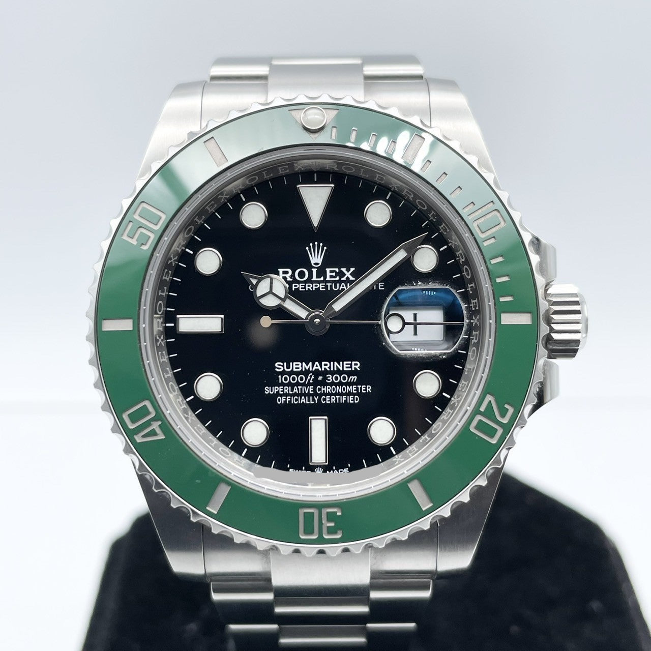 Pre-Owned Rolex Submariner Date 126610LV Oyster Bracelet Black 41mm