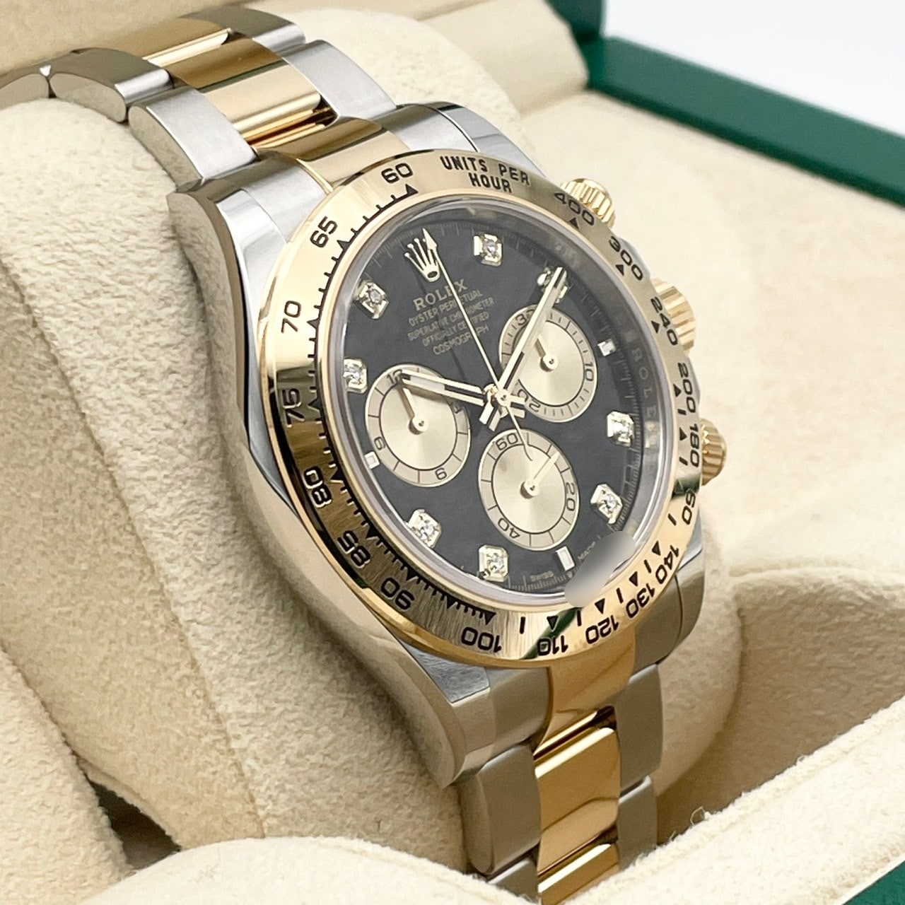 Rolex Daytona 126503G Bright Black & Golden 8P Diamond 40mm