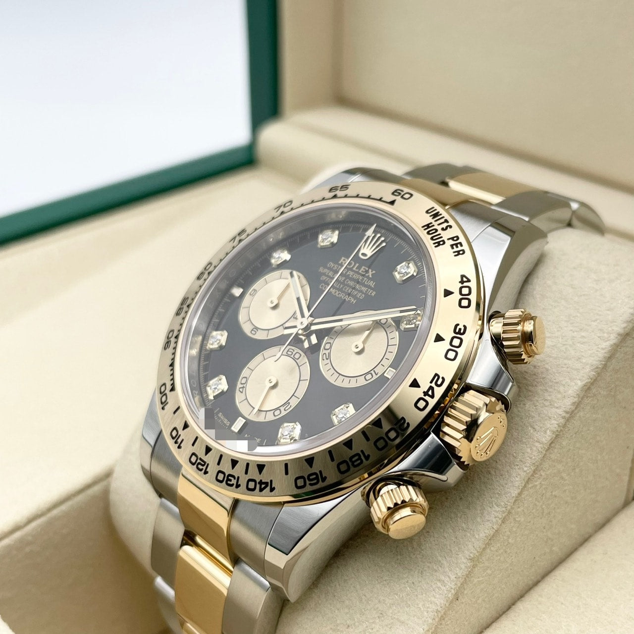 Rolex Daytona 126503G Black & Golden 8P Diamond 40mm