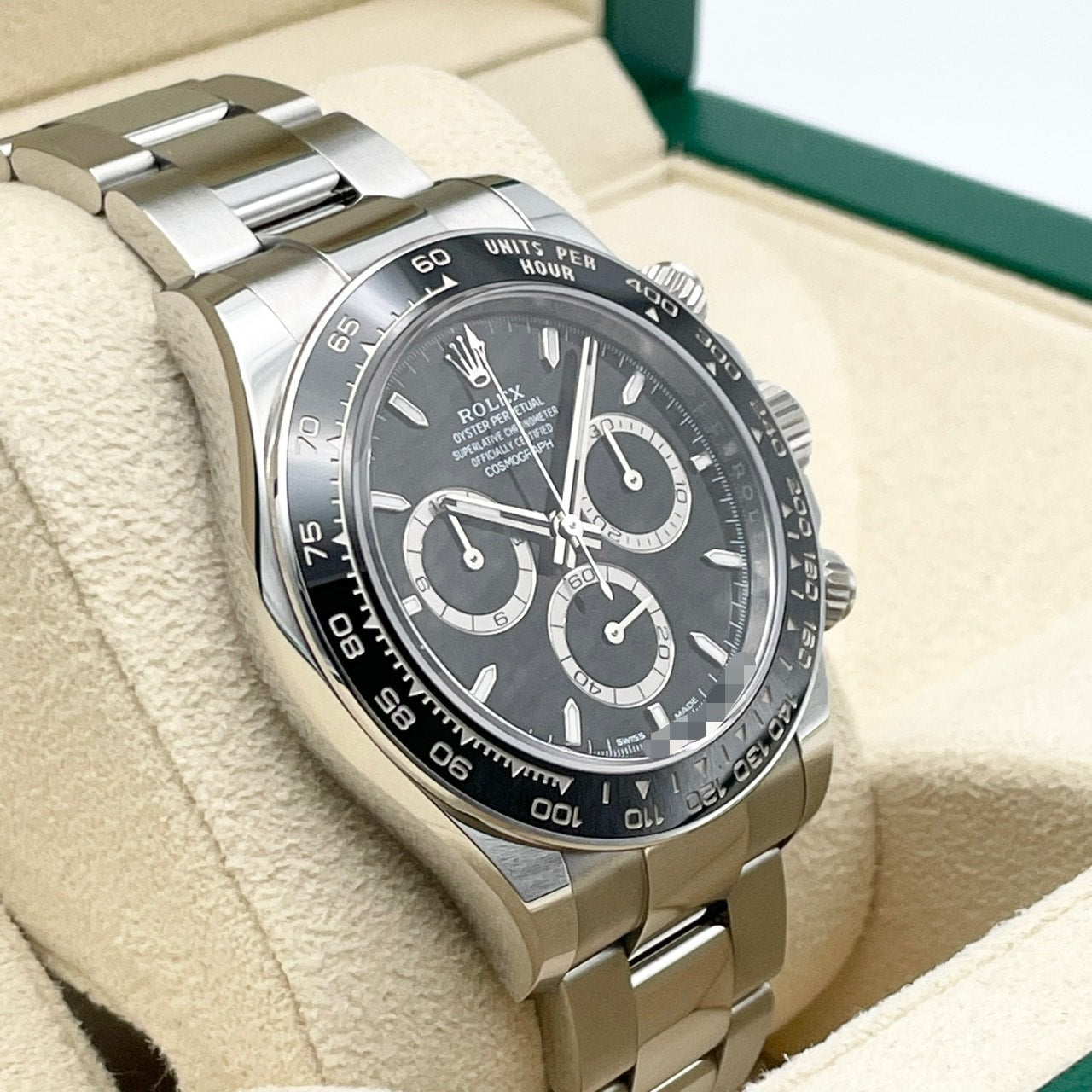劳力士代托纳126500LN黑色不锈钢牡蛎手链40mm