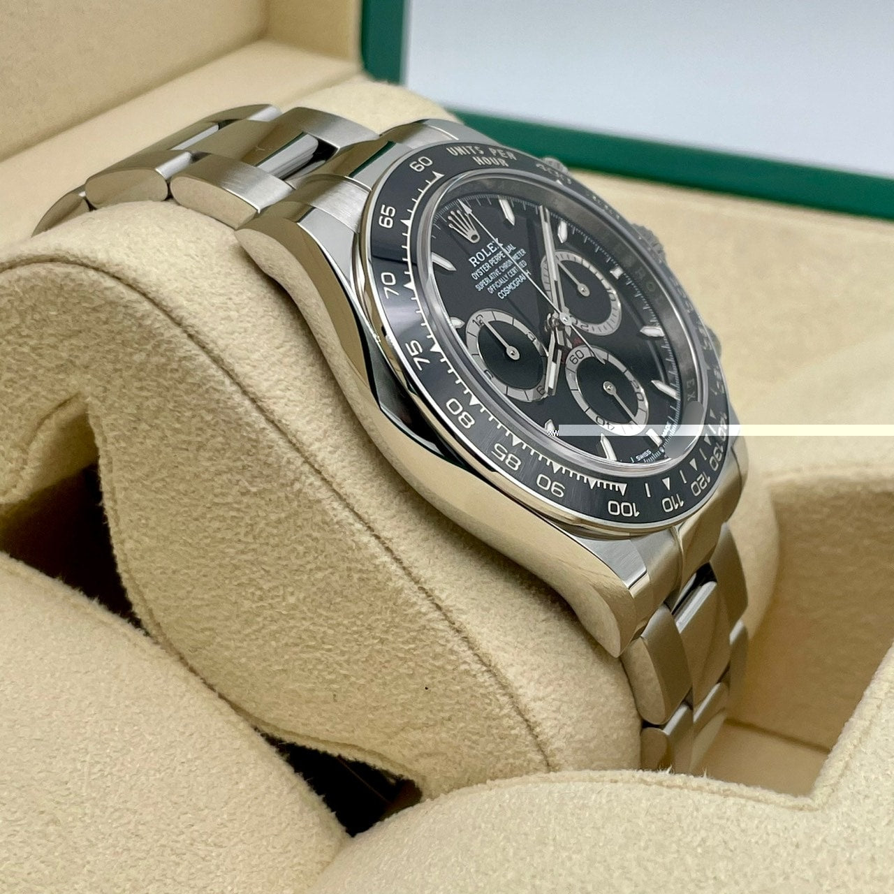 劳力士代托纳126500LN黑色不锈钢牡蛎手链40mm