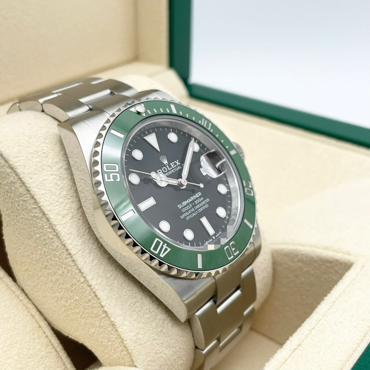 사전 소유 롤렉스 서브 마리너 날짜 126610LV 블랙 41mm