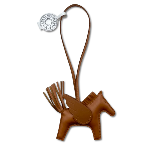 Pre-Owned Hermes Pegasus Charm PM Saw Gold W Engraved