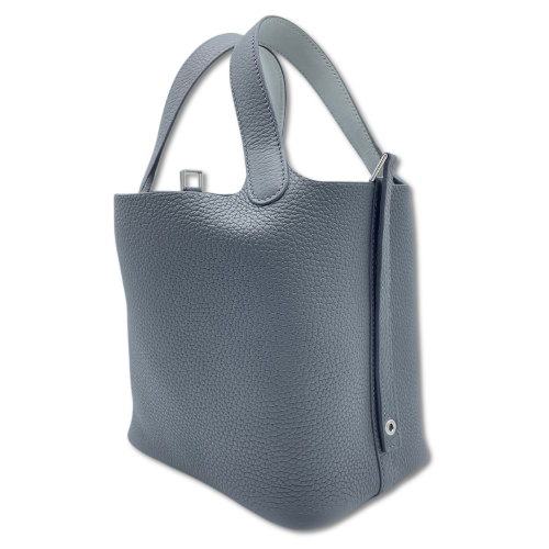 Pre-Owned Hermes Picotin Rock Eclat PM Aldwards/Griplatinum Torillon Clemence Silver Fittings W Engraved