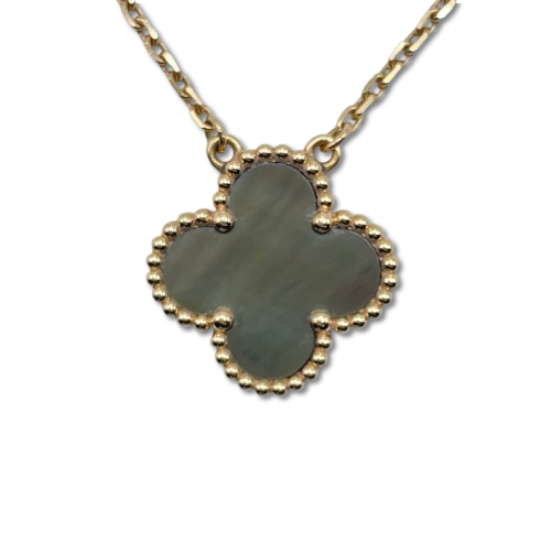 Pre-Owned Van Cleef & Arpels Vintage Alhambra Pendant VCARP4KK00 Mother of Pearl Rose Gold