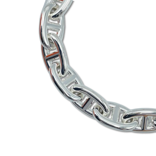 プレオウンド エルメス シェーヌ・ダンクル ブレスレット MM シルバー925 14コマ