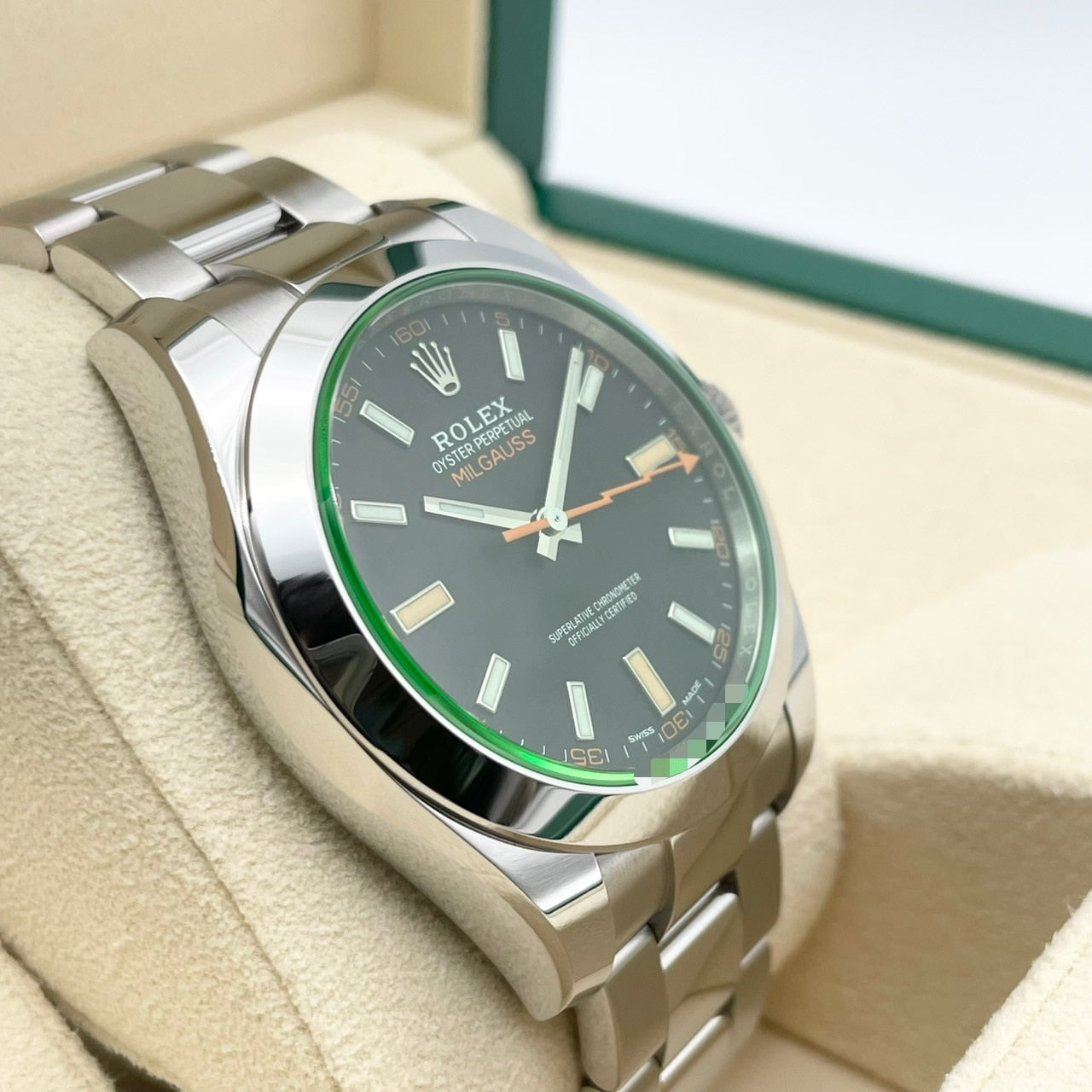 プレオウンド ロレックス ミルガウス 116400GV ブラック 40mm オイスターブレスレット