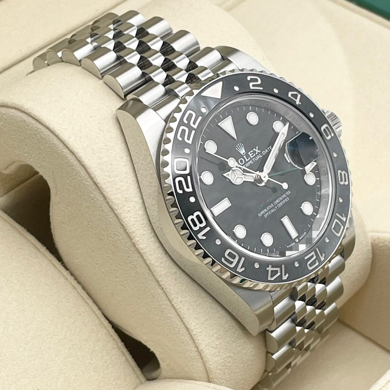 Pre-Owned Rolex GMT Master II 126710GRNR Black Jubilee Bracelet 40mm